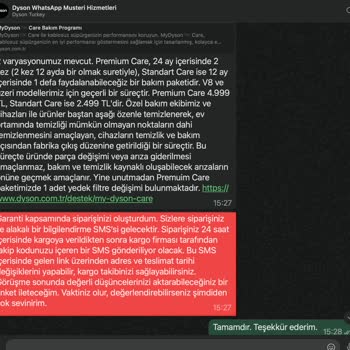 Garanti Kapsamındaki Yedek Parça Teslimatında Gecikme Ve Bilgilendirme Eksikliği