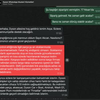 Garanti Kapsamındaki Yedek Parça Teslimatında Gecikme Ve Bilgilendirme Eksikliği