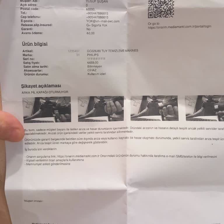 Garanti Kapsamında Tamir Yerine Değişim Talebim Karşılanmadı