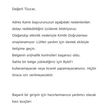 Bybit TR'de KYC3 Onayına Rağmen Hesabım Bloke Edildi