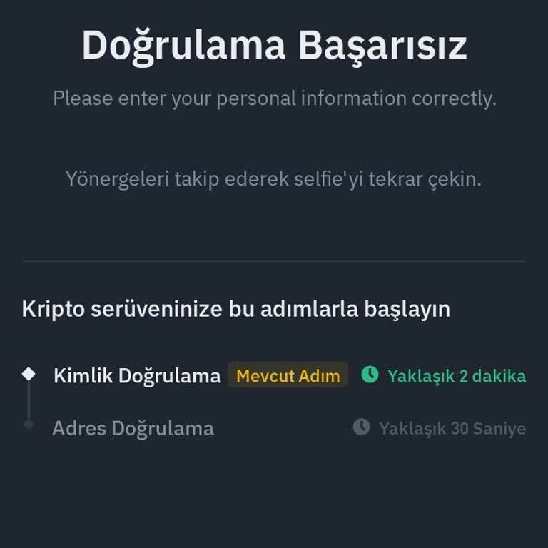 Binance TR Kimlik Doğrulama Sürecinde Selfie Sorunu Ve Destek Eksikliği