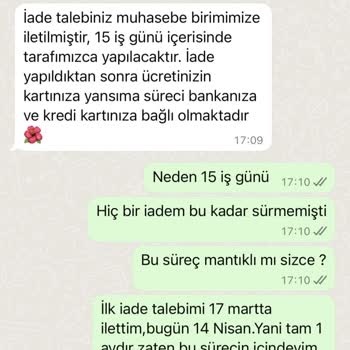 İade Sürecinde Yaşanan Gecikmeler Ve Müşteriyle İlgisiz Yaklaşım