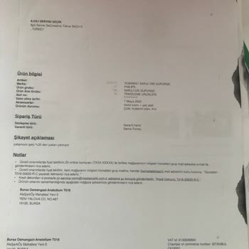 Philips Süpürge Batarya Arızası Sigorta Kapsamı Dışı Bırakıldı
