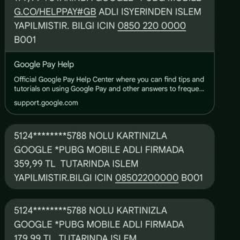 PUBG'de Satın Alınan UC'nin Eksik Yatırılması Ve İade Talebi