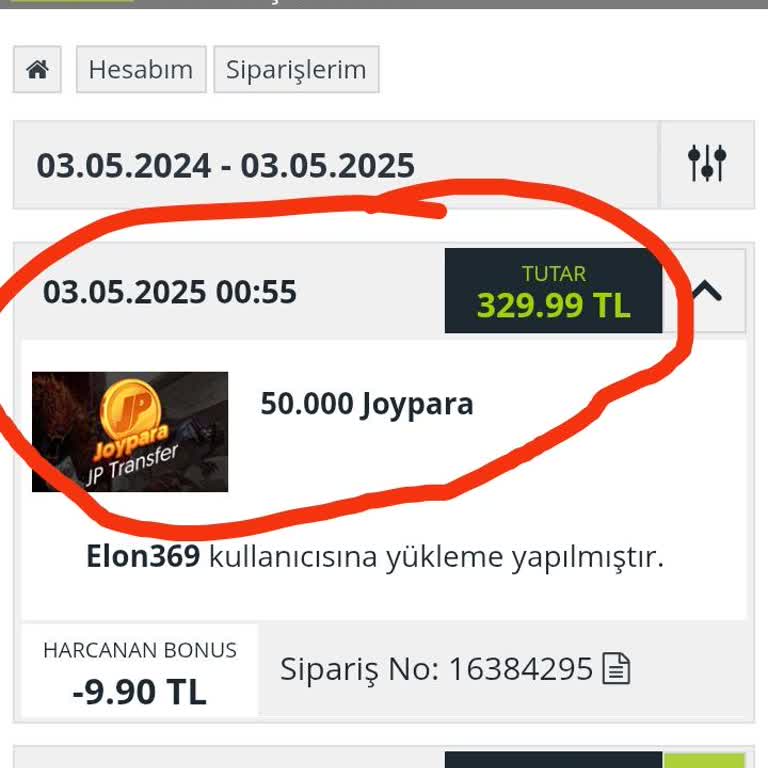 Joypara Yüklemesi Hesabıma Geçmedi, Mağduriyet Yaşıyorum