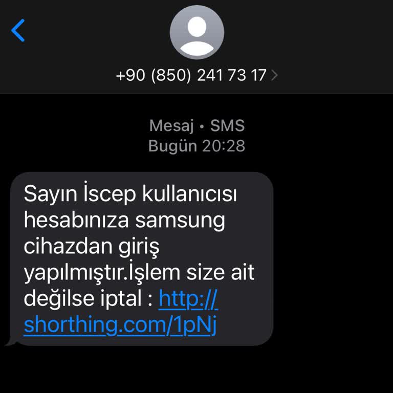 İş Bankası Hesabım Olmadığı Halde Güvenlik Mesajı Aldım, Müşteri Hizmetlerine Ulaşamıyorum