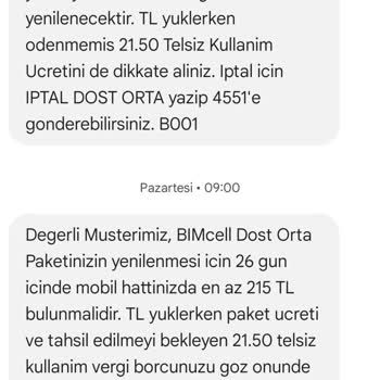 Yüklenen Bakiyenin Paket Olarak Tanımlanmaması Ve Haksız Tüketim
