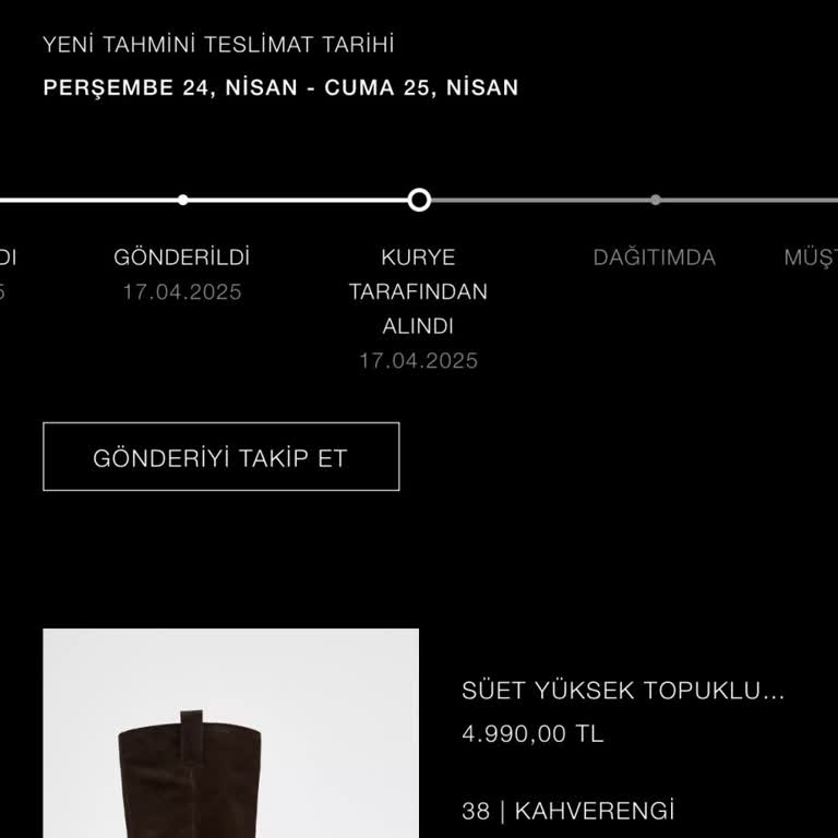 Zara Siparişim Teslim Edilmedi, Para İadesi Yapılmıyor