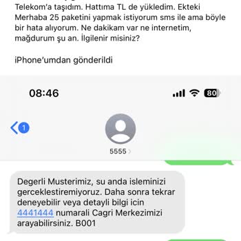 Türk Telekomda Paket Yüklenemiyor Ve Gönderilen Mailler Sisteme Düşmüyor