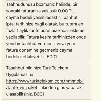 Taahhüt Cayma Bedeli Sıfır Denmesine Rağmen Yüksek Fatura Şoku Yaşadım