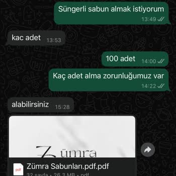 Sipariş Verilen Sabunların Kargolanmaması Ve İletişim Sorunu