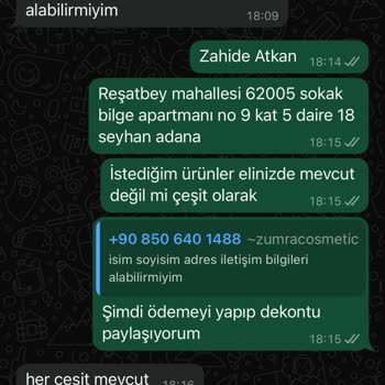 Sipariş Verilen Sabunların Kargolanmaması Ve İletişim Sorunu