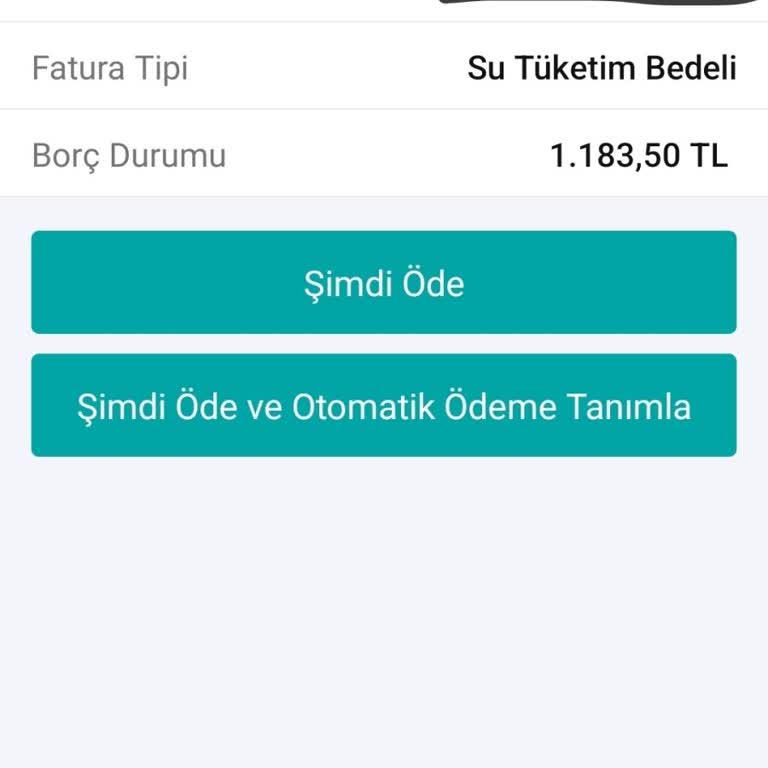 Kullanmadığım Su İçin Yüksek Fatura Şoku