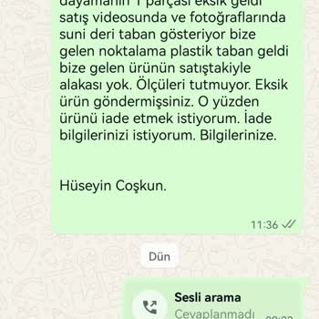 Eksik Ve Hatalı Ürün, İade Sürecinde Destek Alamıyorum