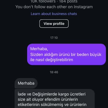 İade Sürecinde Yüksek Kargo Ücreti Ve İletişimsizlik