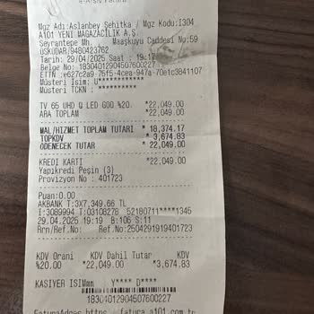 Kurulumdan Sonra Çalışmayan Onvo TV İçin Ücretsiz Değişim Talebi