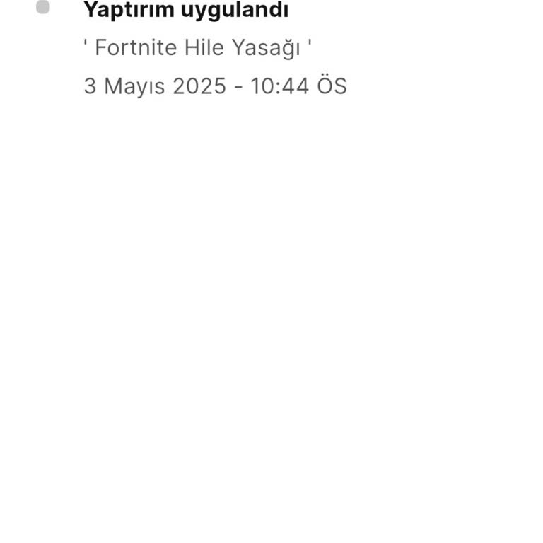 Oynamadığım Oyundan Sebepsiz Ban Ve Yetersiz Destek