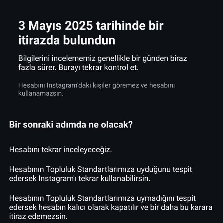 Instagram Hesabımın Askıya Alınma Nedeni Belirsizliği