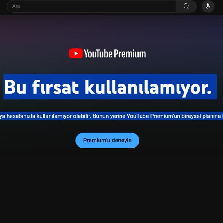 Trendyol Yemek Youtube Premium Kodu Geçersiz Çıktı