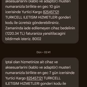 İade Edilen Modem İçin Haksız Fatura Uyarısı