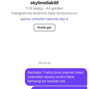 Siparişin Teslim Edilmemesi Ve İletişimsizlik
