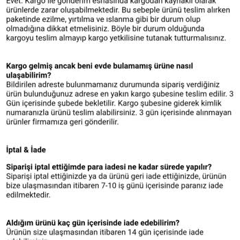 İade Hakkı Olmasına Rağmen Ürün Kabul Edilmedi