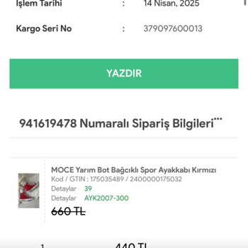 Sipariş Teslim Edilmedi, İade Süreci Ve Müşteri Hizmetlerinde Sorun