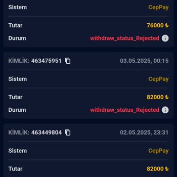 Çekim Talebim Haksız Şekilde Reddedildi, Paramın İadesini İstiyorum