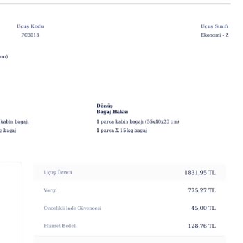 İade Güvencesine Rağmen Bilet Ücretimin Tamamı İade Edilmedi