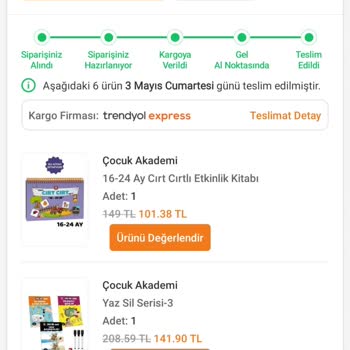 Çocuk Akademi Eksik Ürün Cevapsız Destek: Hayal Kırıklığı Yaşadım