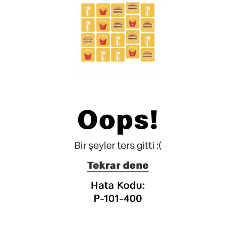 Burger Crush Oyununda Dondurma Seçince Sürekli Hata Alıyorum Müşteri Hizmetleri Yardımcı Olmuyor