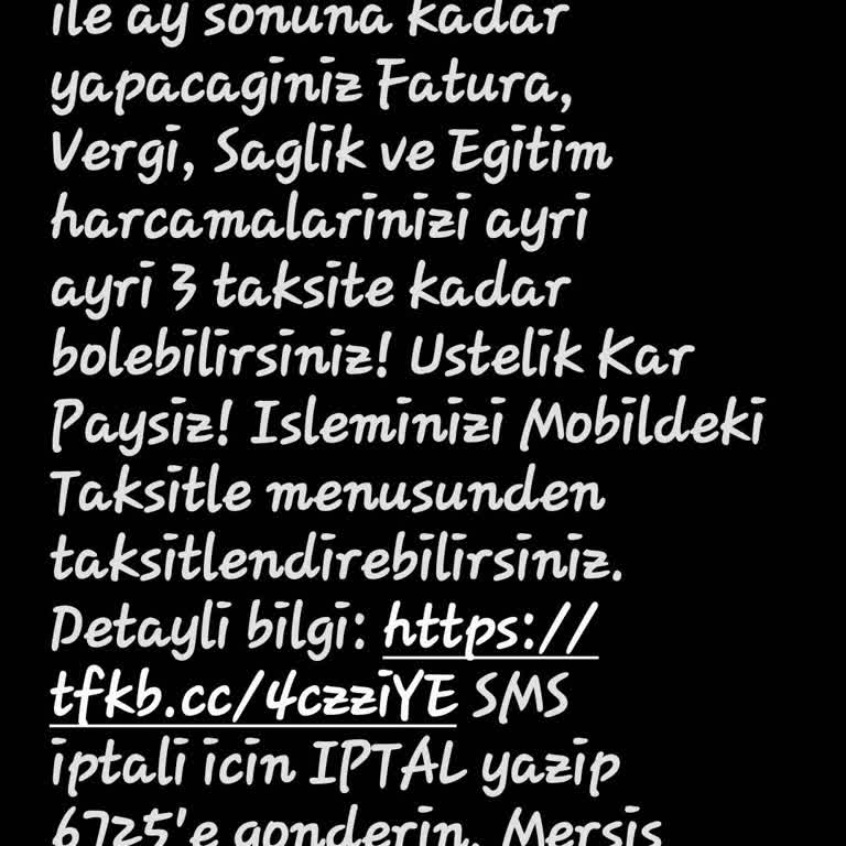 Türkiye Finans Bankası Fatura Taksit Kampanyasında Müşteriyi Yanıltıyor