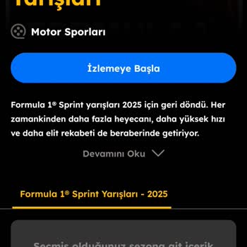 Tod TV'de F1 Yayınlarının Geçmiş İçerikleri Eksik