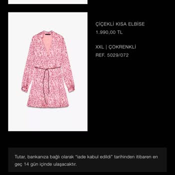 Zara İade Sürecinde Belirsizlik Ve İletişim Eksikliği