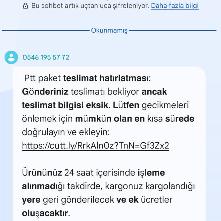 Teslimat Ücreti Mesajıyla Yüksek Tutar Çekilmeye Çalışıldı