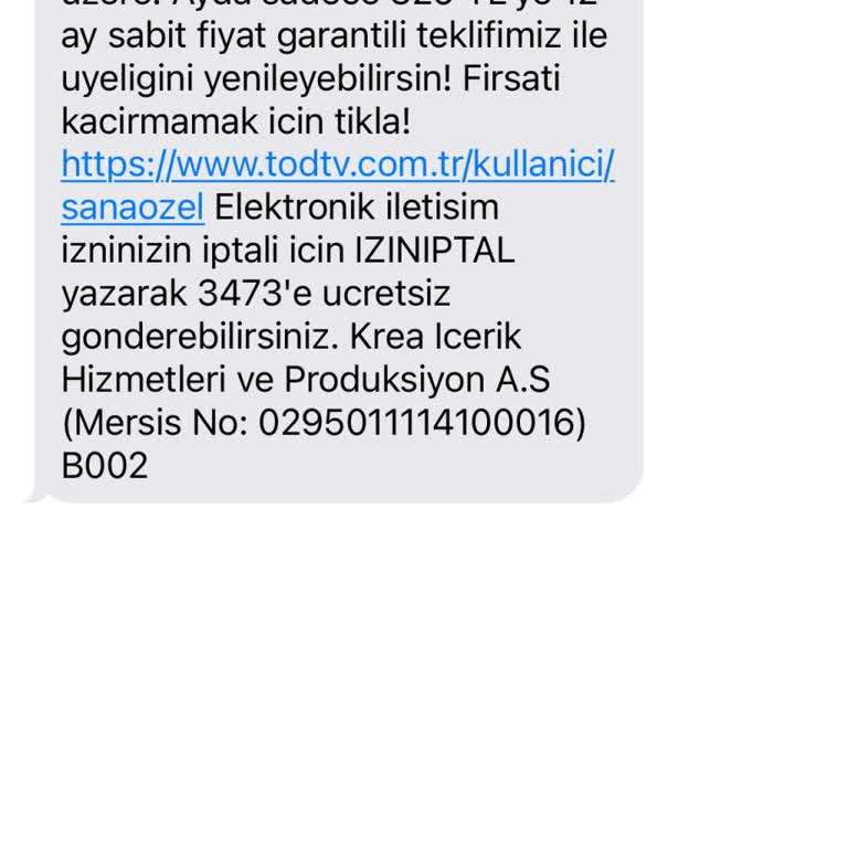 Tod TV'den Üyelik Yenilemede Çifte Ücret Şoku