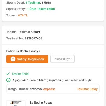 Aldığım La Roche Posay Güneş Kremi Sıvı Ve Kötü Kokulu Çıktı