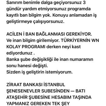 Paraşüt Uygulamasında IBAN Güncelleme Sorunu Ve Yetersiz Müşteri Hizmeti