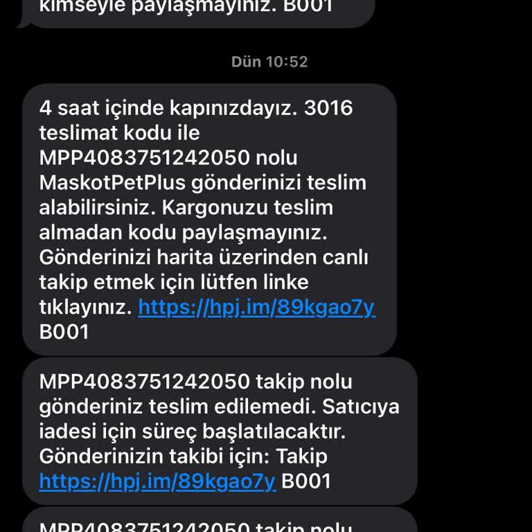 Kargom Bilgim Dışında İade Edildi, Müşteri Hizmetlerine Ulaşamıyorum