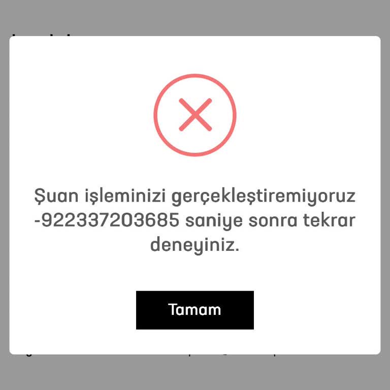 Bilet Alma İşlemi Sürekli Hata Veriyor, Çözüm Bekliyorum