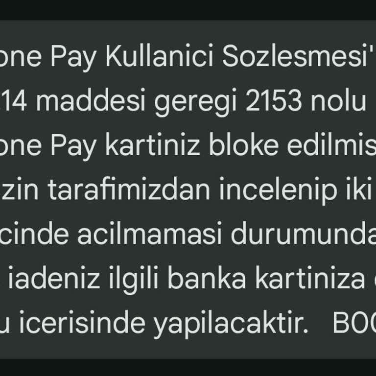 Hiçbir Gerekçe Sunulmadan Vodafone Pay Hesabım Bloke Edildi!