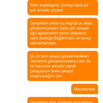 Migros Sanal Markette Sürekli Eksik Ve Teslim Edilmemiş Ürün Sorunu Çözülmüyor