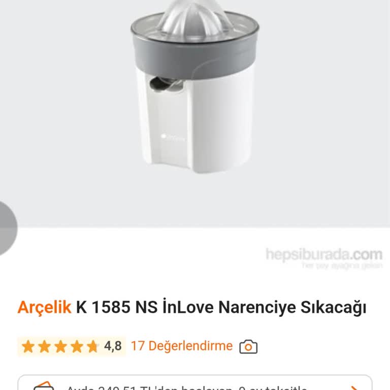 Yeni Alınan Narenciye Sıkacağında Yanık Koku Ve Güvenlik Endişesi