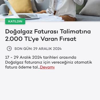 Akbank Doğalgaz Otomatik Ödeme Kampanyası Nakit Ödülüm Yatmadı