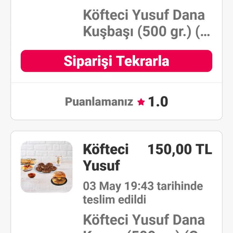 Aldığım Etin Pişmemesi Ve Lastik Gibi Olması