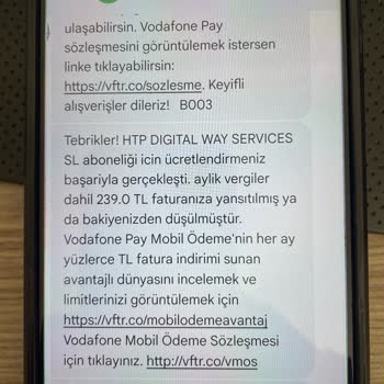 Vodafone Faturasına İzinsiz Ücret Yansıtıldı Abonelik İptali Ve İade Talebi