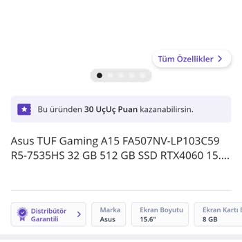 Sıfır Diye Alınan Asus TUF A15'in Parçaları Değiştirilmiş