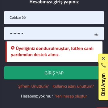 Hesabım Donduruldu, Kazancım Ödenmiyor: Mağduriyetimin Giderilmesini İstiyorum