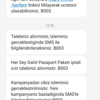 Tarife Ve Ek Paket İşleminde Bilgilendirme Eksikliği Nedeniyle Mağduriyet