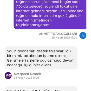 Günlerdir Süren İnternet Kesintisine Çözüm Ve Muhatap Bulamıyorum